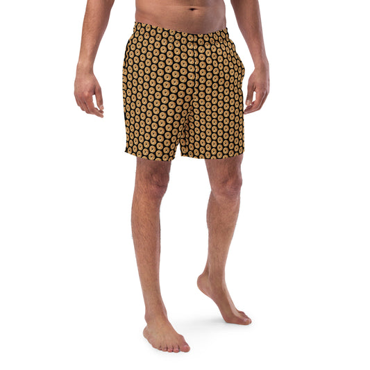 Recycled-swim-shorts-with-bagel-print