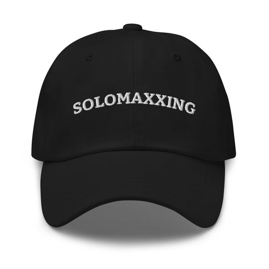 Black Solomaxxing Dad Hat