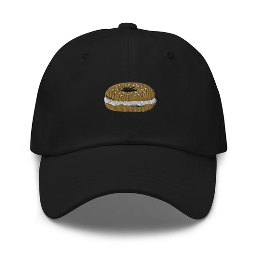 Black bagel hat