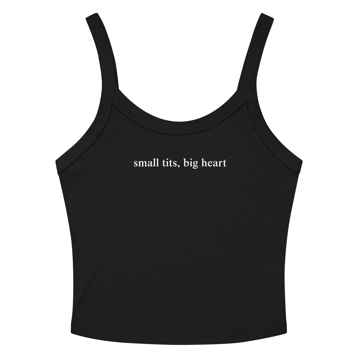 Black Small Tits, Big Heart Tank Top