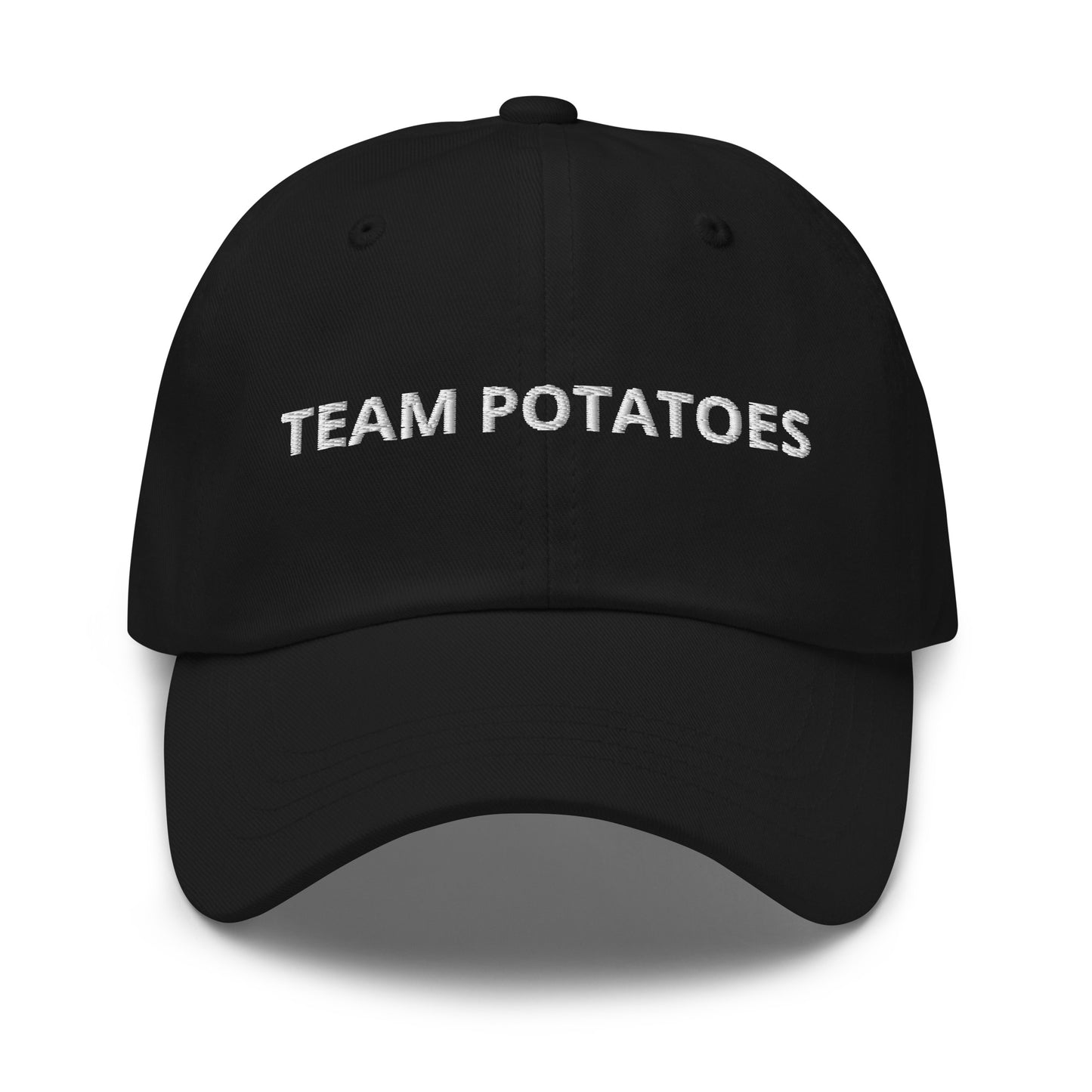 Black Team Potatoes Dad Hat