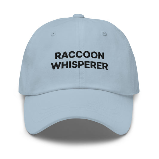 Light Blue Raccoon Whisperer Dad Hat