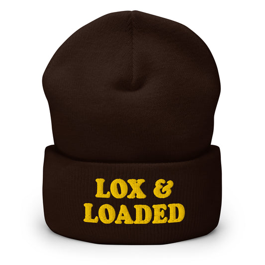 Brown Lox & Loaded Cuffed Beanie