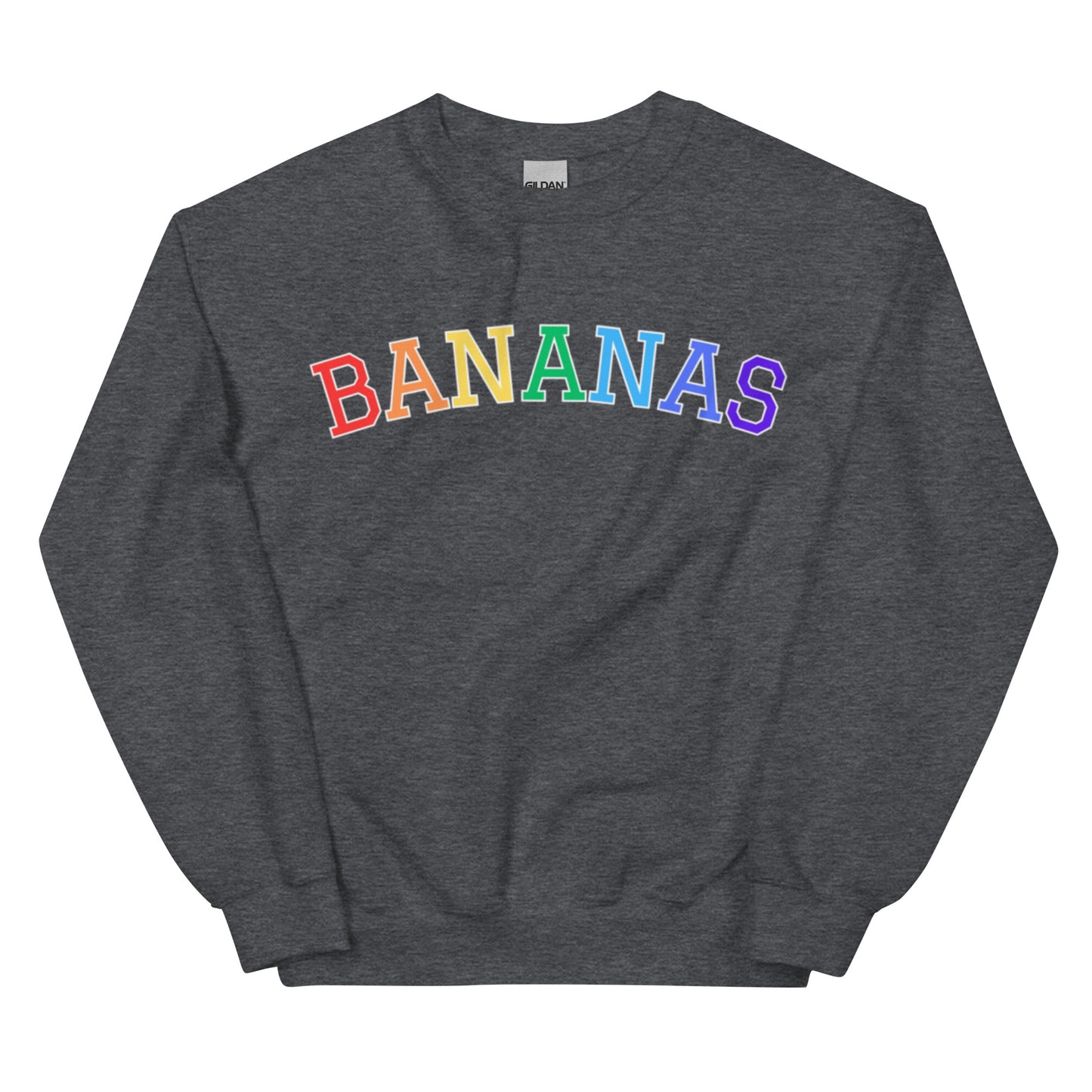 Dark Gray Rainbow Bananas Sweatshirt