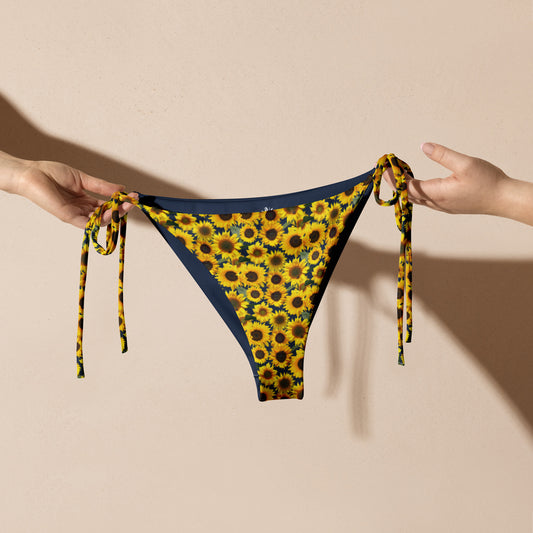 Eco friendly Sunflowers Bikini Bottom