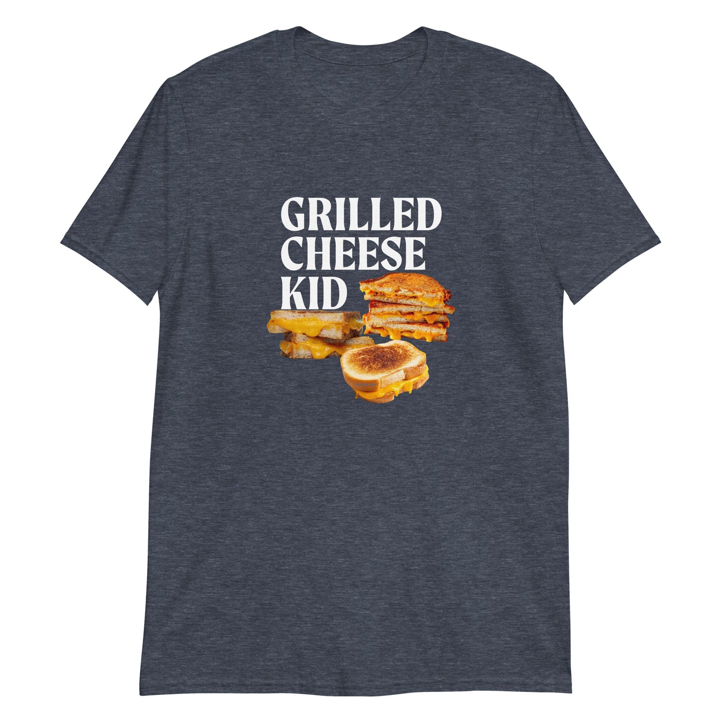 Heather Navy Grilled Cheese Kid T-Shirt