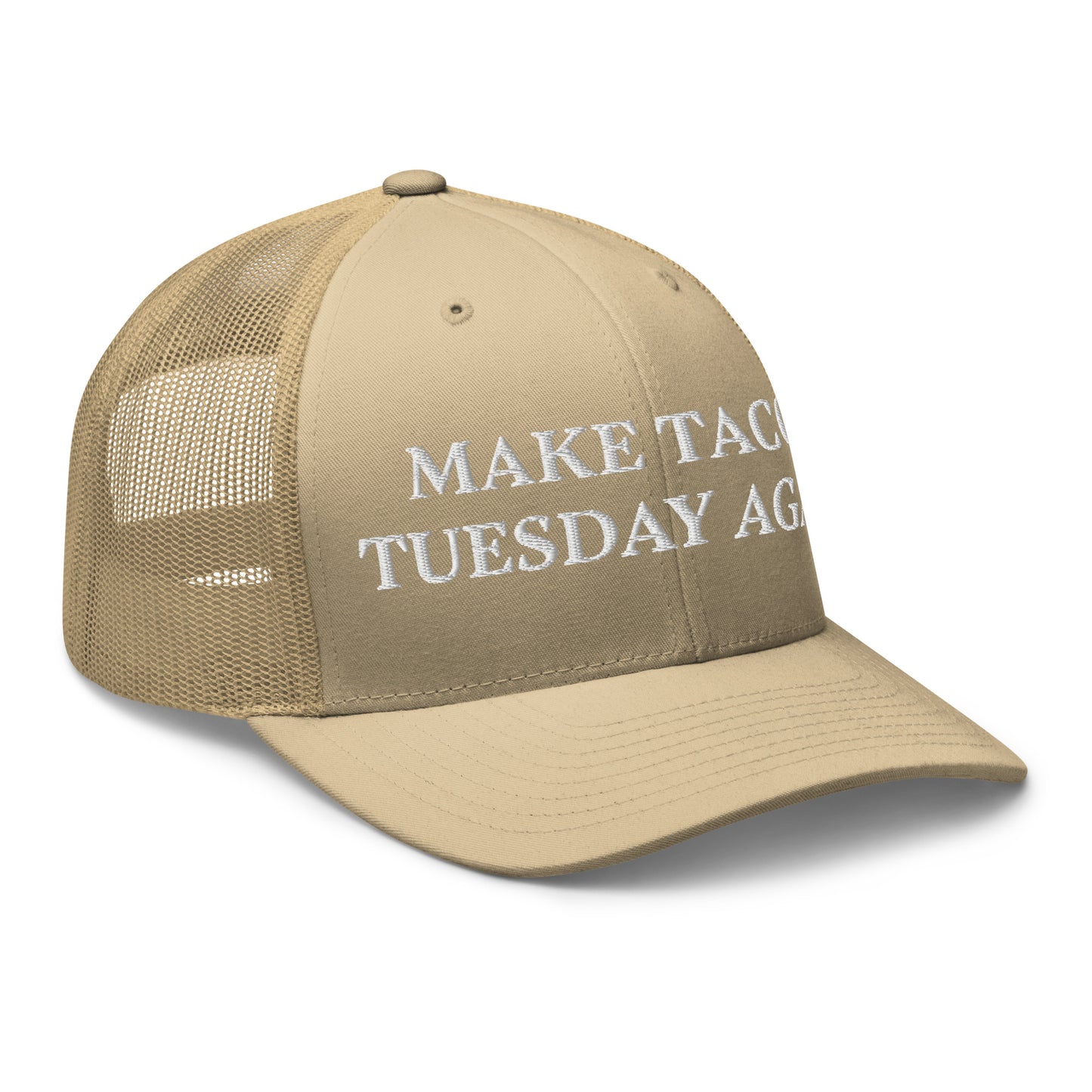 Khaki Make Tacos Tuesday Again Trucker Hat