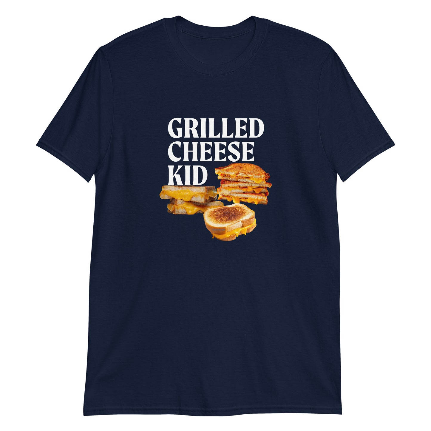 Navy Grilled Cheese Kid T-Shirt