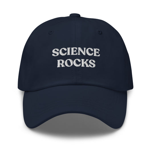 Navy Science Rocks Dad Hat