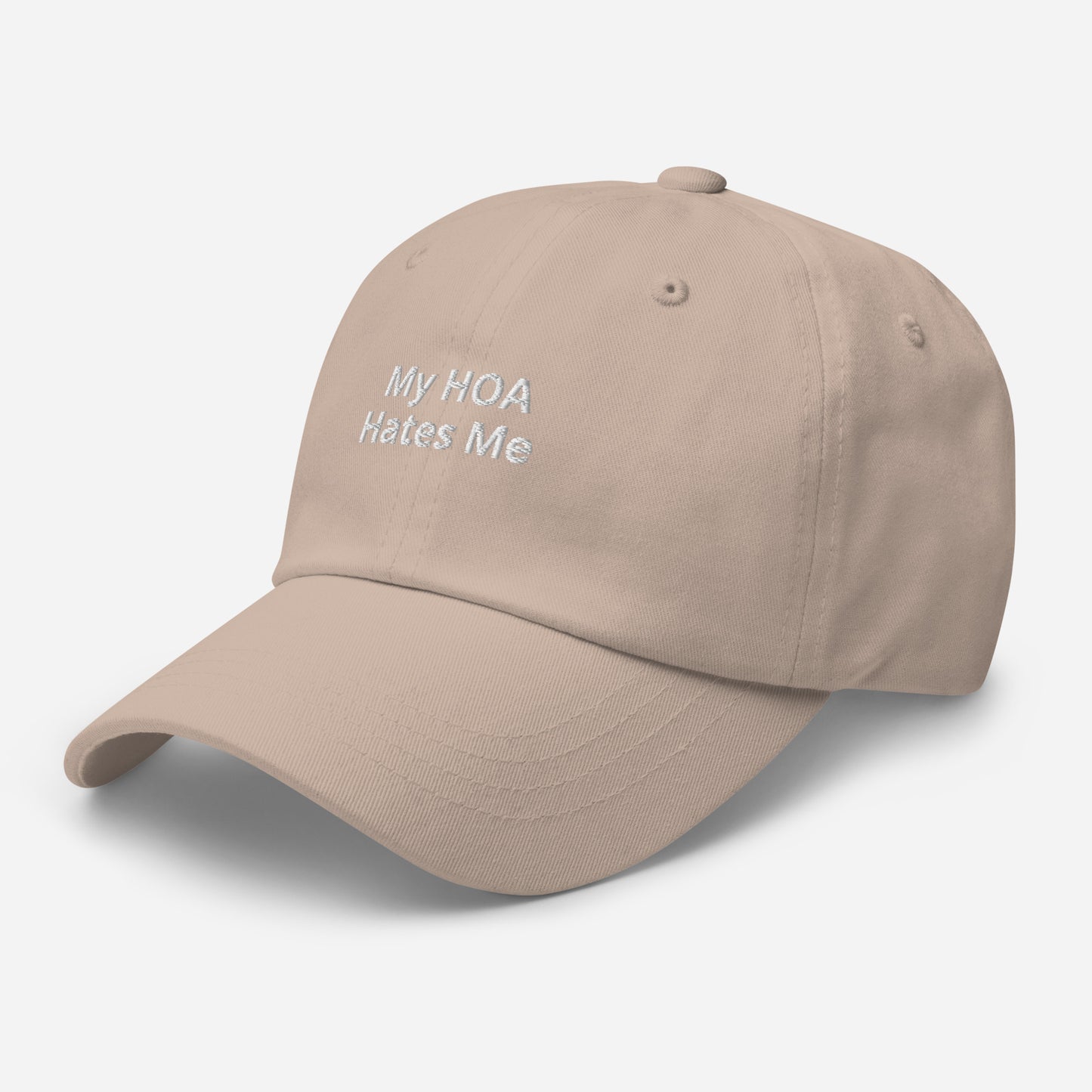 Side Beige My HOA Hates Me Dad Hat