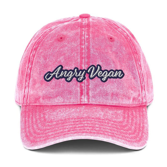 Angry Vegan Vintage Dad Hat - ninanush