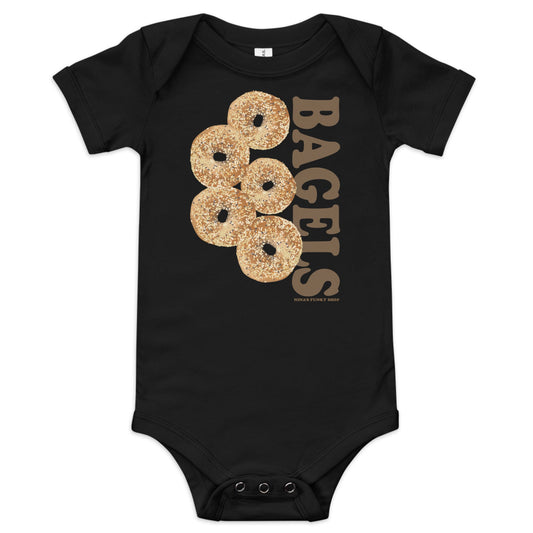 Bagels Baby Short Sleeve Onesie - ninanush