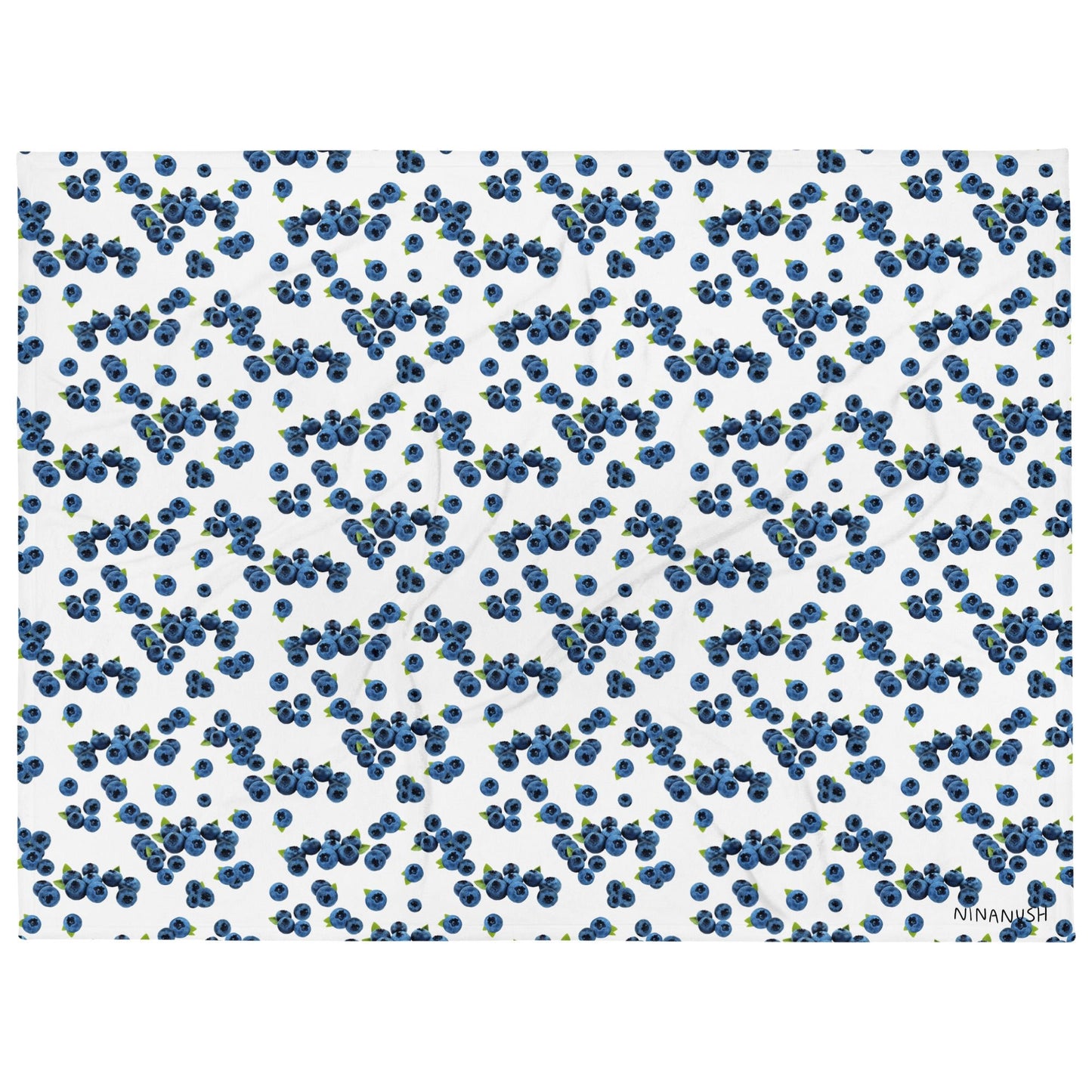 Blueberries Throw Blanket - ninanush