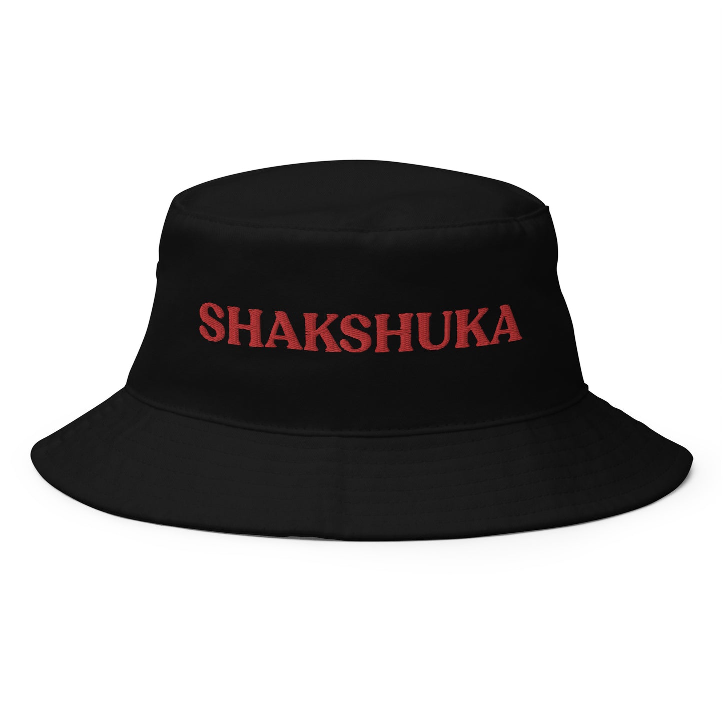Black Shakshuka Bucket Hat - Our Shakshuka Bucket Hat is made of 100% cotton and made just for you. It's a classic bucket hat with a funny food design, expertly embroidered on the front. It makes a great gift for shakshuka lovers and a unique everyday hat for foodies of all kinds. Celebrate your favorite foods in our funky foodie clothing and accessories.