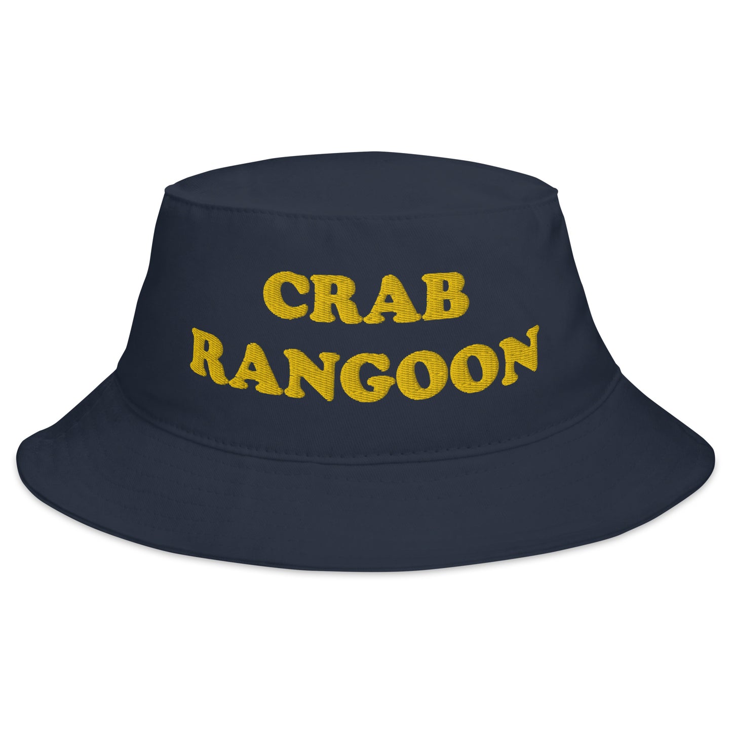 Navy Crab Rangoon Bucket Hat - Love Crab Rangoon? Looking for a funny foodie hat? This Crab Rangoon Bucket Hat is just what you need! It's a quirky hat that's comfortable and comes in a variety of colors with "Charcuterie King", expertly embroidered across the front. The perfect weird hat for Crab Rangoon enthusiasts and foodies of all kinds.