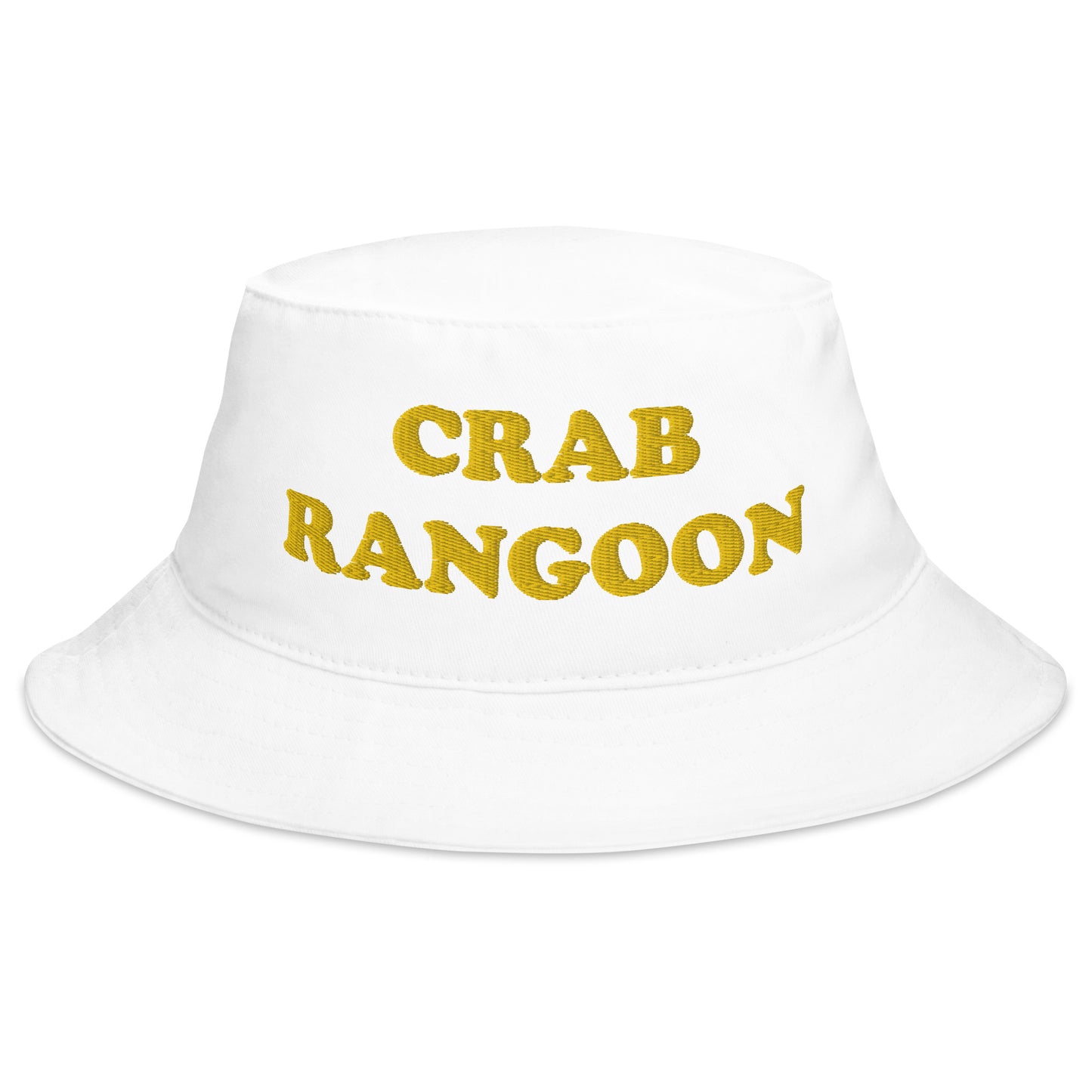 White Crab Rangoon Bucket Hat - Love Crab Rangoon? Looking for a funny foodie hat? This Crab Rangoon Bucket Hat is just what you need! It's a quirky hat that's comfortable and comes in a variety of colors with "Charcuterie King", expertly embroidered across the front. The perfect weird hat for Crab Rangoon enthusiasts and foodies of all kinds.