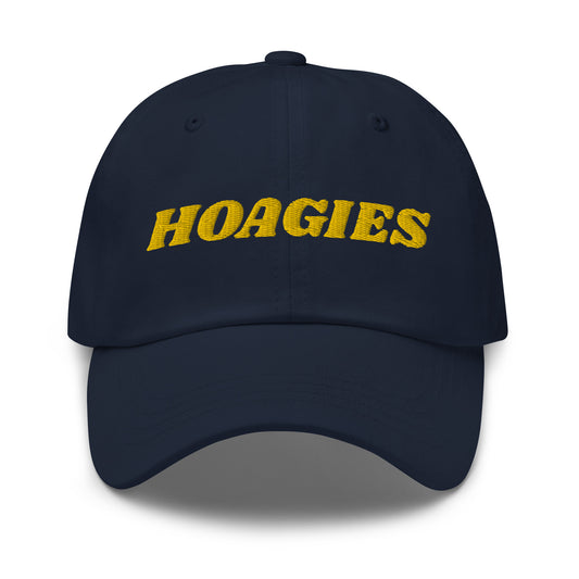 Navy Hoagies Hat - Our Hoagies Hat is comfortable, adjustable and comes in a variety of colors, expertly embroidered just for you. It's a funny dad hat for bagels lovers and foodies alike. Perfect for everyday streetwear or a gift for a enthusiast.