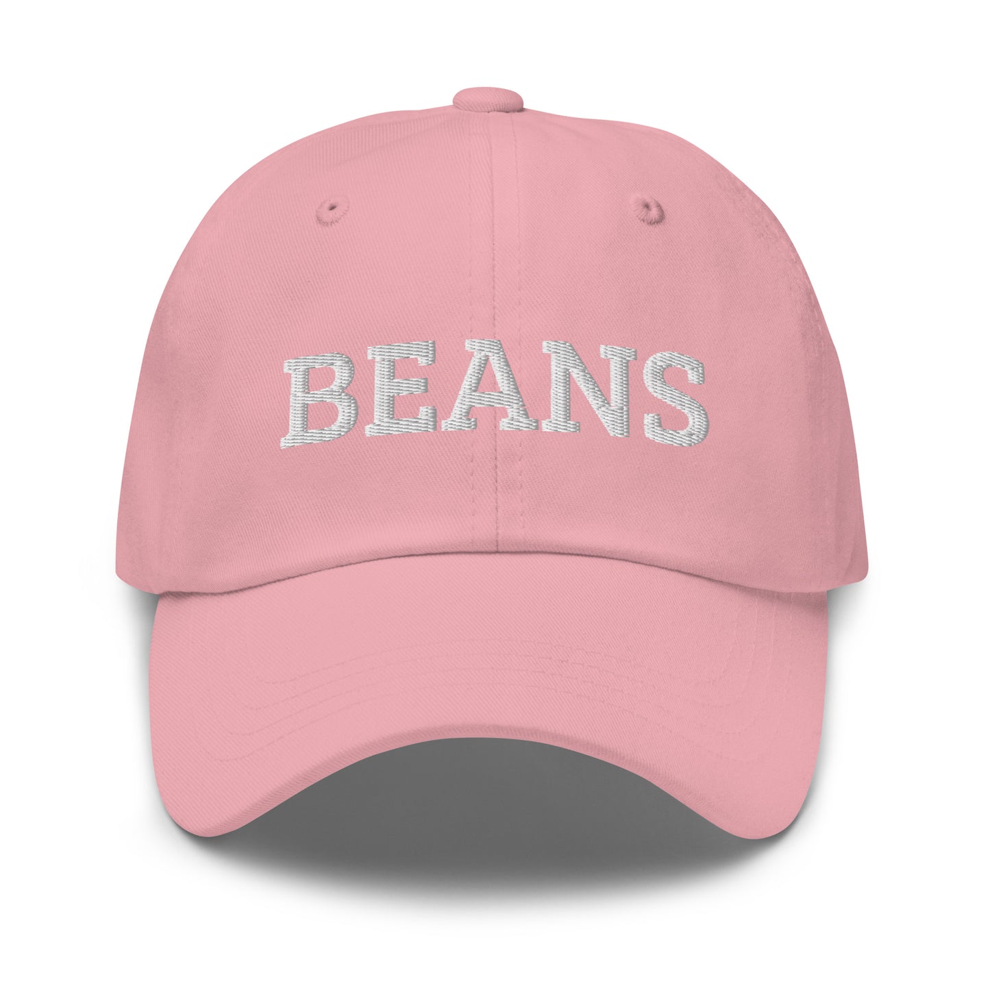 Light Pink Beans Dad Hat from Nina's Funky Shop by ninanush - Love beans? Looking for a funny foodie gift? This dad hat is not just for dads! Our Beans Hat is the best funny foodie hat and just what you need. This classic unisex dad hat has a low profile, adjustable strap, and a curved visor. Eat your favorite beans and add a little personality to your everyday funky style.