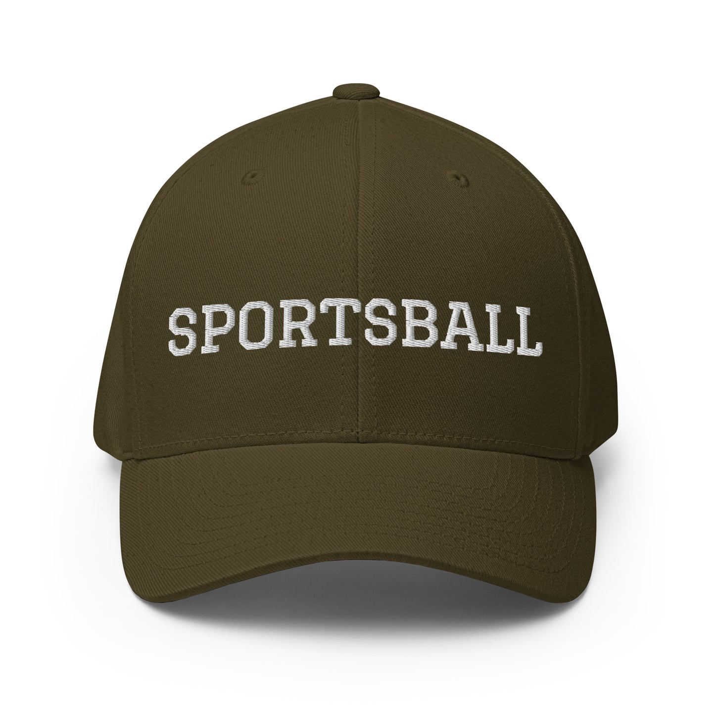 Green This Sportsball Hat is funny, sarcastic and perfect for all your game day activities. Available in two sizes with an elastic stretch band, this hat is comfortable, comes in a variety of colors and is made just for you. It has an athletic shape with a curved visor and a sarcastic sports fan design, expertly embroidered on the front.