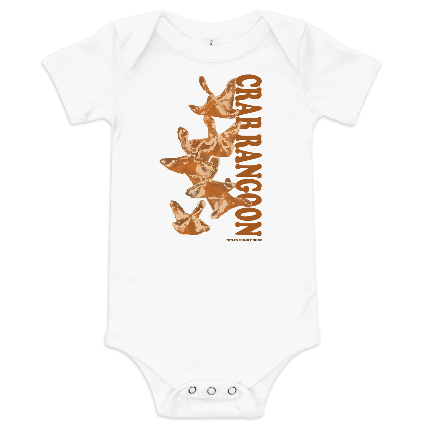 Crab Rangoon Baby Short Sleeve Onesie - ninanush