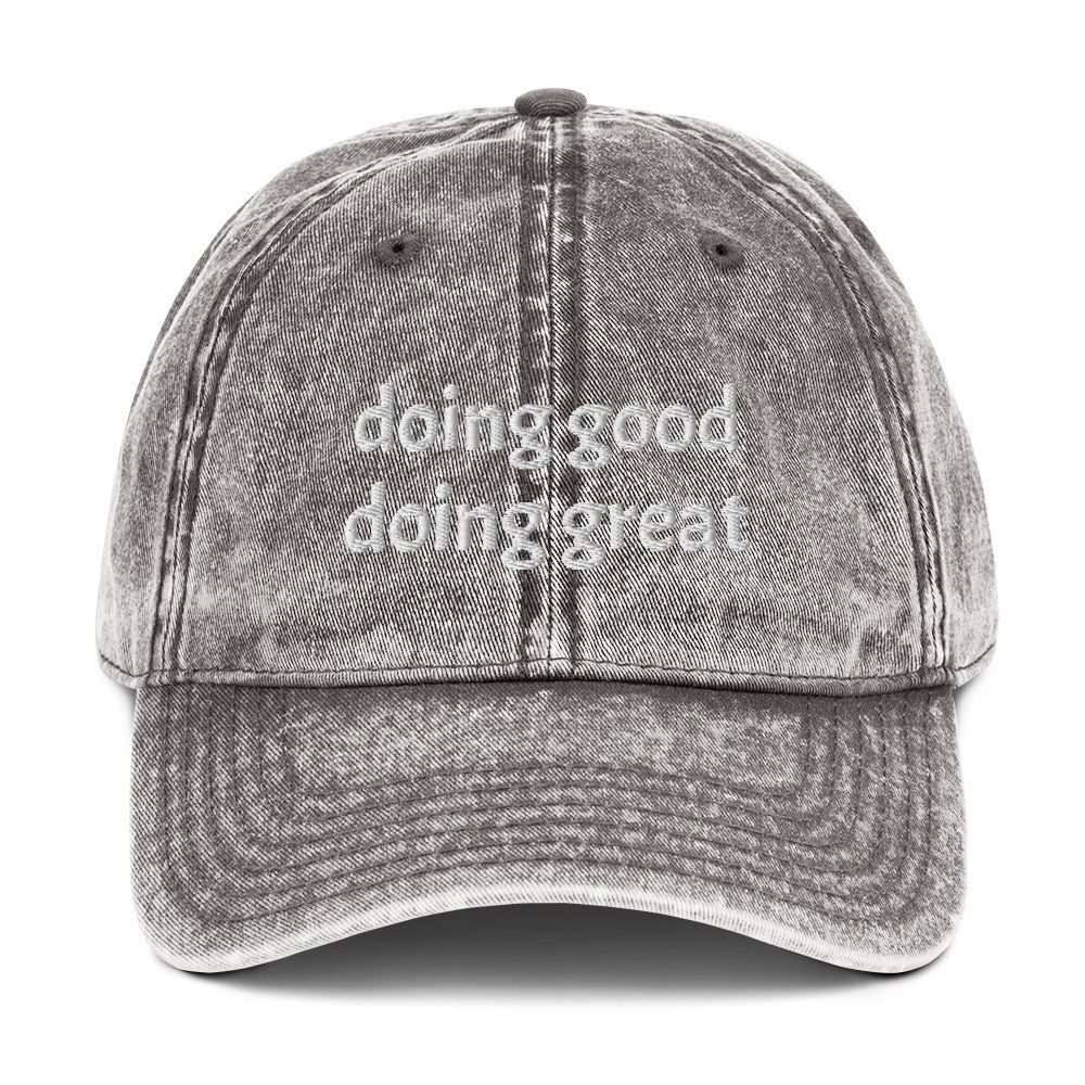 Doing Good Doing Great Vintage Dad Hat - ninanush