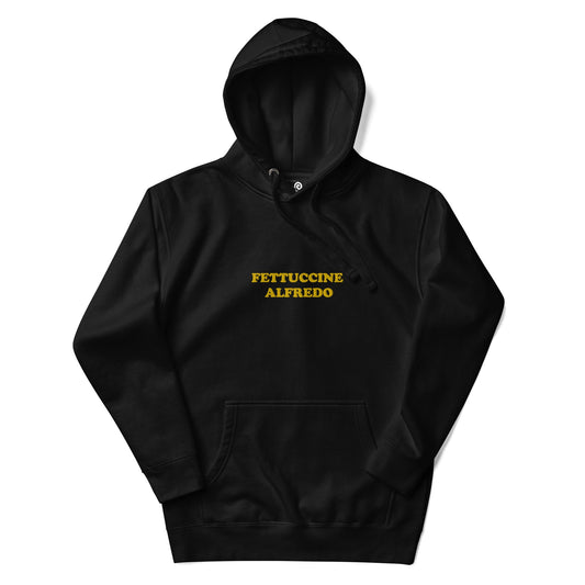 Fettuccine Alfredo Embroidered Hoodie - ninanush