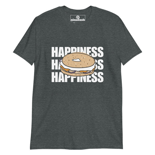 Happiness is Bagels T-Shirt - ninanush