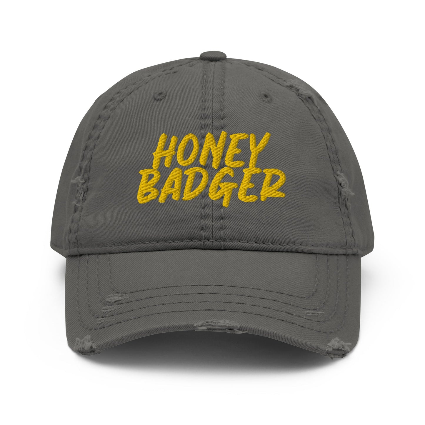 Honey Badger Distressed Dad Hat - ninanush