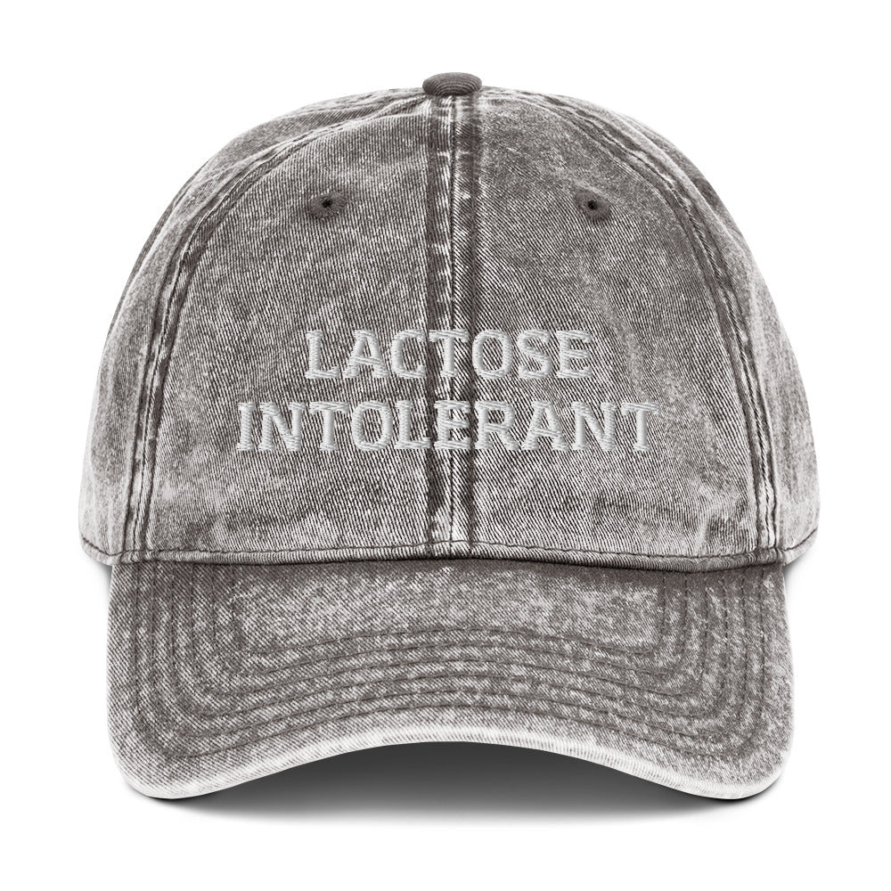 Lactose Intolerant Vintage Dad Hat - ninanush