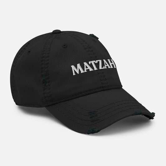 Matzah Distressed Dad Hat - ninanush