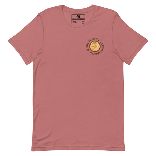 More Hummus Less Hamas T-Shirt, Colorful - ninanush