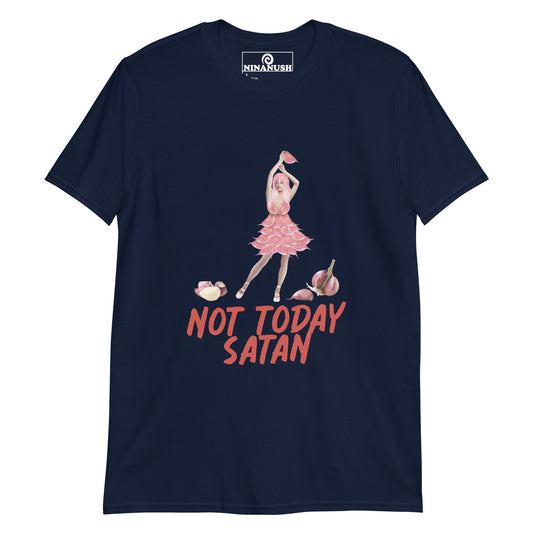 Not Today Satan Garlic Girl T-Shirt - ninanush