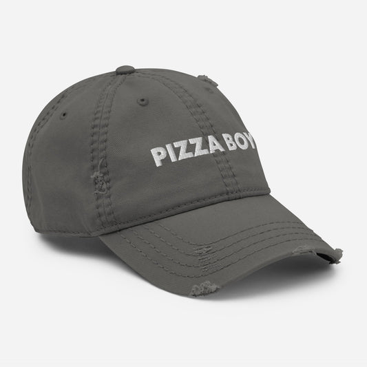 Pizza Boy Distressed Dad Hat - ninanush
