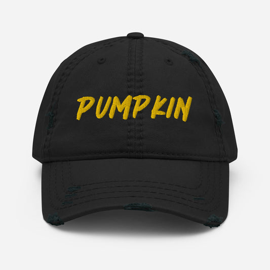 Pumpkin Distressed Dad Hat - ninanush