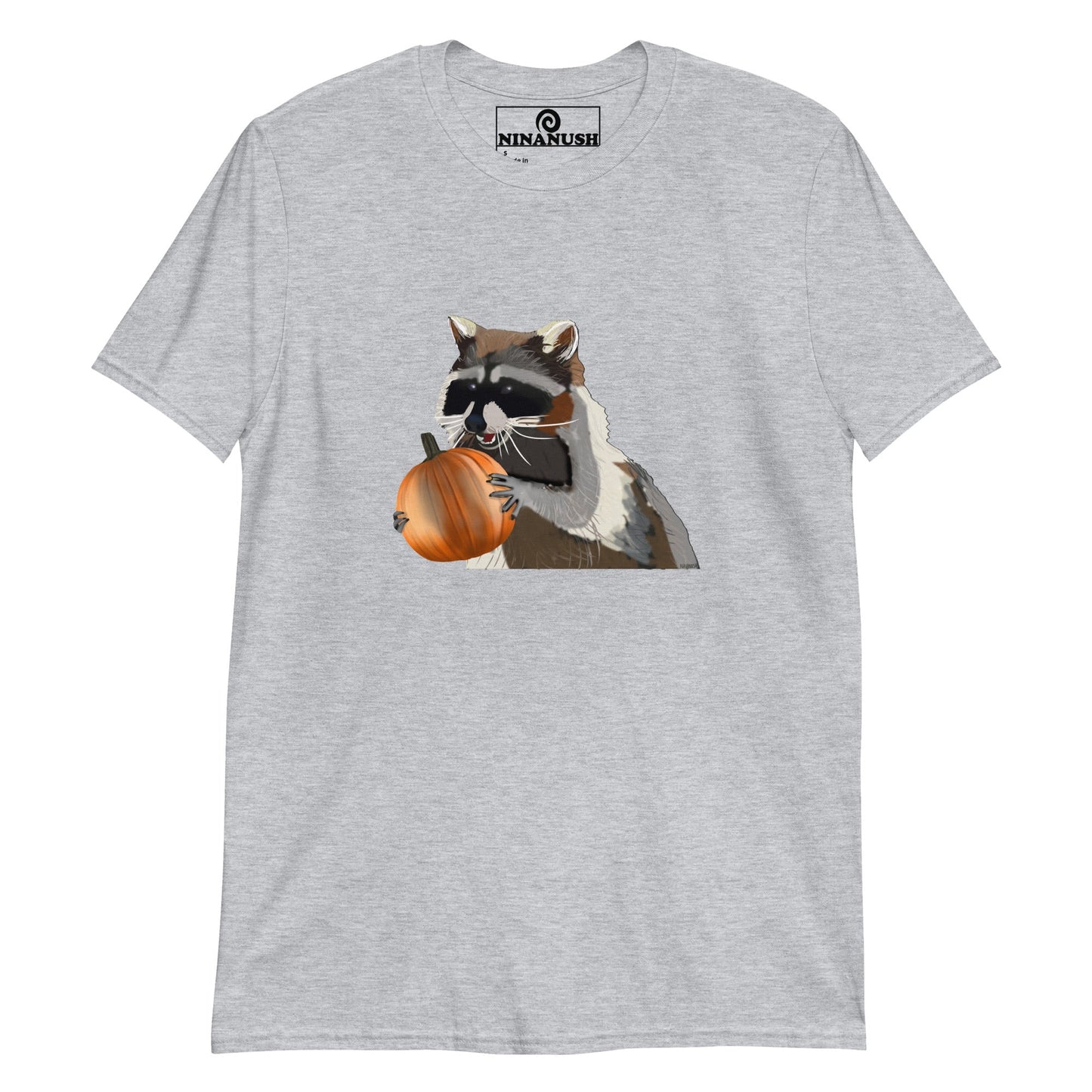 Pumpkin Raccoon T-Shirt - ninanush
