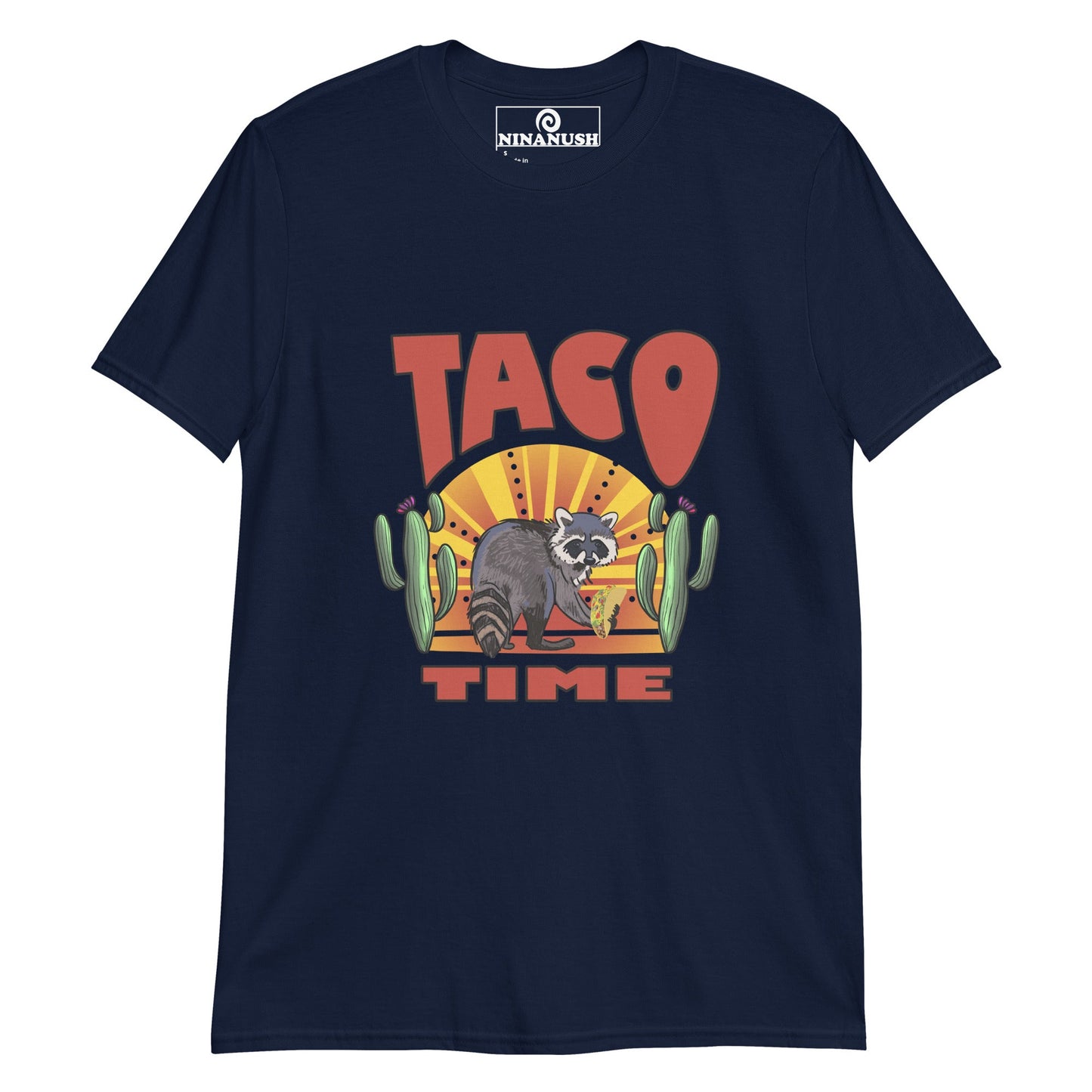 Raccoon Taco Time T-Shirt - ninanush