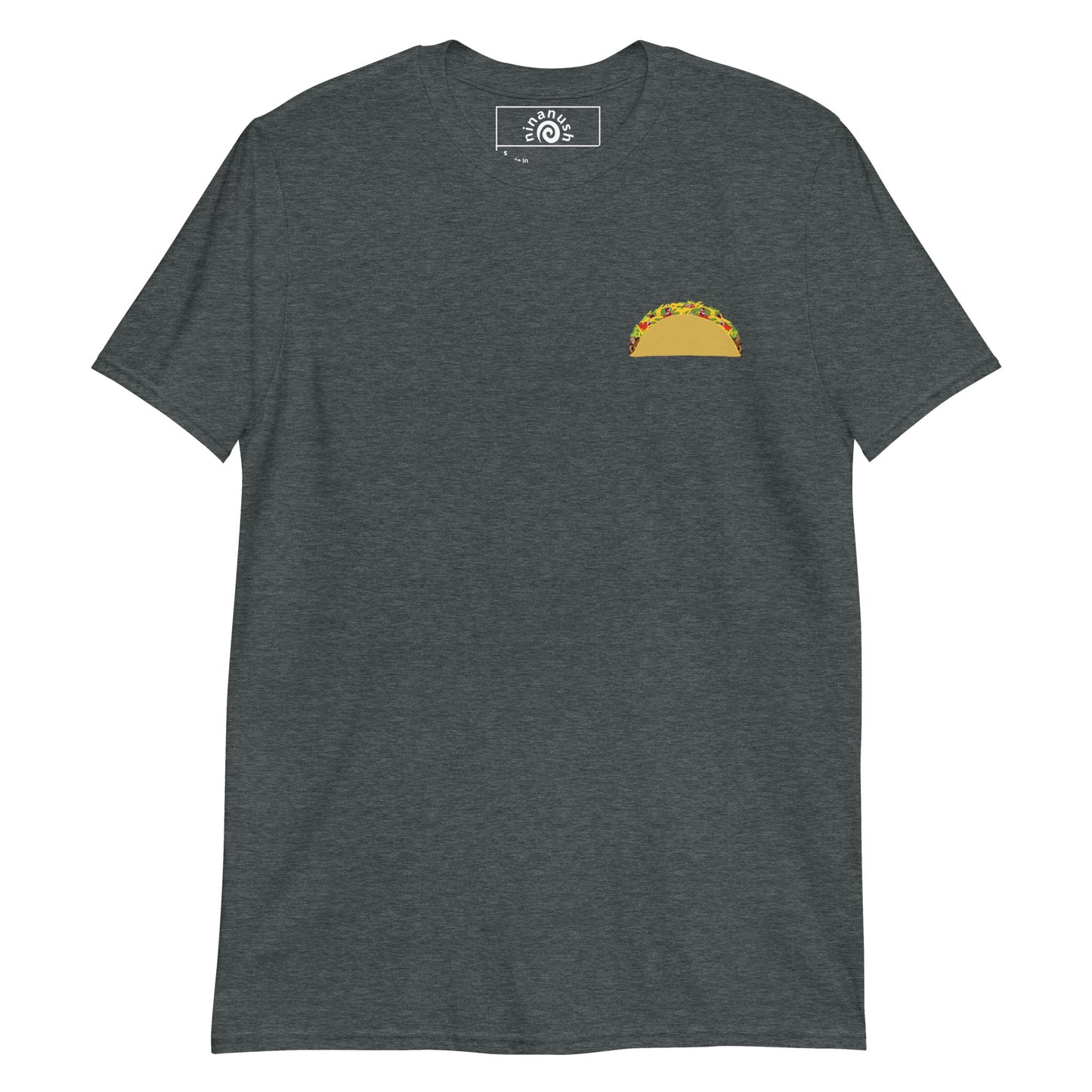 Dark Gray I Wish I Was Full Of Tacos Instead Of Emotions T-shirt from Nina's Funky Shop by ninanush - Do you love Tacos? Feeling a little emotional? Looking for a funny gift? Our More Tacos Less Emotions T-shirt is just what you need. It's a unisex t-shirt with "I Wish I Was Full Of Tacos Instead Of Emotions" and a small hand drawn taco design. A funny t-shirt for taco enthusiasts and a quirky t-shirt for foodies of all kinds.