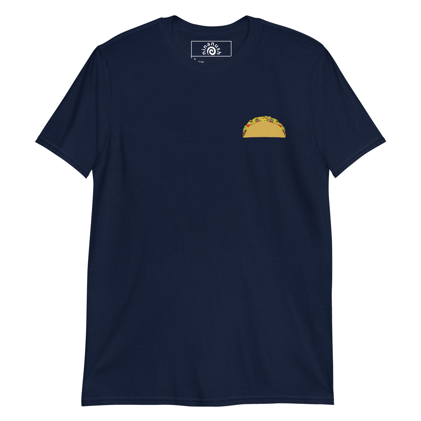 Navy I Wish I Was Full Of Tacos Instead Of Emotions T-shirt from Nina's Funky Shop by ninanush - Do you love Tacos? Feeling a little emotional? Looking for a funny gift? Our More Tacos Less Emotions T-shirt is just what you need. It's a unisex t-shirt with "I Wish I Was Full Of Tacos Instead Of Emotions" and a small hand drawn taco design. A funny t-shirt for taco enthusiasts and a quirky t-shirt for foodies of all kinds.