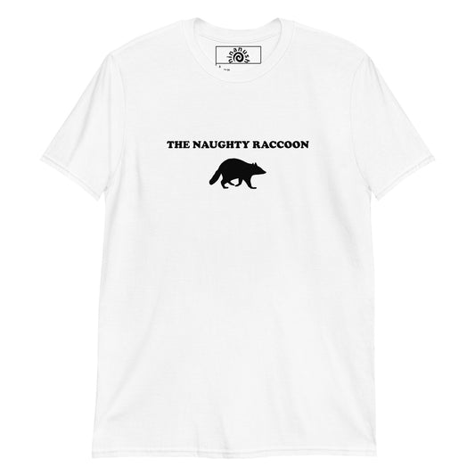 White The Naughty Raccoon Shirt from Nina's Funky Shop by ninanush - Do you love raccoons? Looking for a funky gift for your favorite raccoon enthusiast? This Raccoon T-shirt is soft, comfortable, and just what you need. It's a funky graphic tee that comes in a variety of colors with a unique raccoon design, expertly printed on the front. Designed by Nina and made just for you!