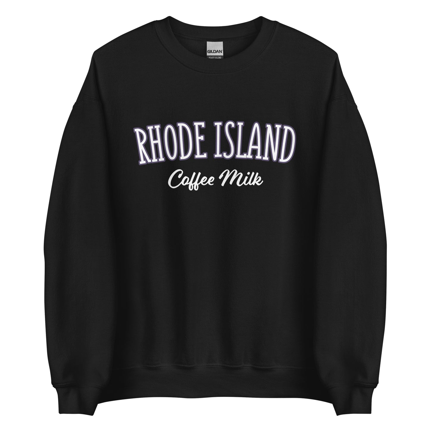 Black Rhode Island Coffee Milk Sweatshirt from Nina's Funky Shop by ninanush - Love coffee milk? Looking for a fun Rhode Island Gift? Introducing our Rhode Island Coffee Milk Sweatshirt! It's a fun sweatshirt for coffee milk lovers with the words "Rhode Island Coffee Milk" on the front. The perfect Rhode Island sweatshirt for cozy nights in or stand out streetwear for New England foodies.