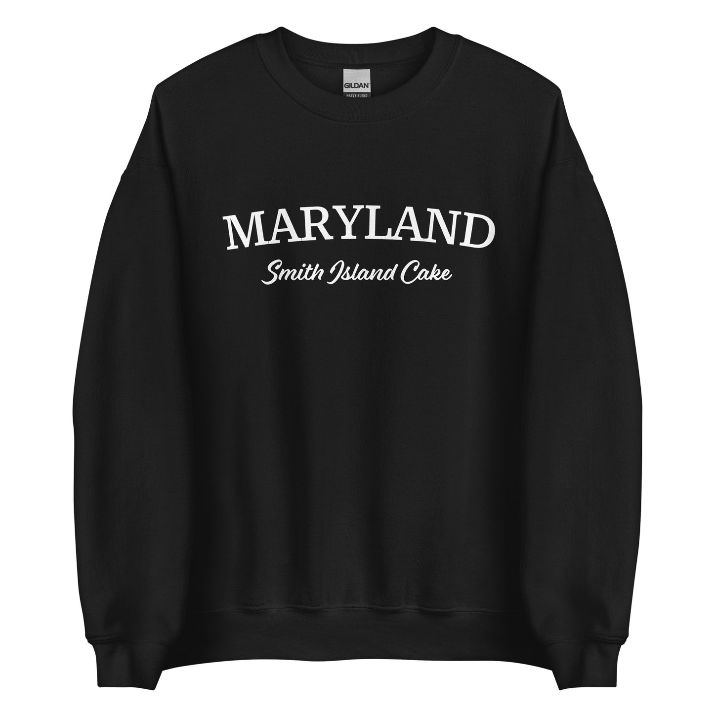 Black Maryland Smith Island Cake Sweatshirt from Nina's Funky Shop by ninanush - Love smith island cake? Looking for a fun Maryland gift? Introducing our Maryland Smith Island Cake Sweatshirt! It's a funny foodie Maryland sweatshirt for Smith Island Cake lovers like you. This unisex, crew neck sweatshirt comes in a variety of colors with the words "Maryland Smith Island Cake" on the front.