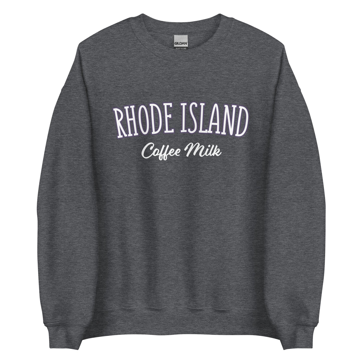 Dark Gray Rhode Island Coffee Milk Sweatshirt from Nina's Funky Shop by ninanush - Love coffee milk? Looking for a fun Rhode Island Gift? Introducing our Rhode Island Coffee Milk Sweatshirt! It's a fun sweatshirt for coffee milk lovers with the words "Rhode Island Coffee Milk" on the front. The perfect Rhode Island sweatshirt for cozy nights in or stand out streetwear for New England foodies.