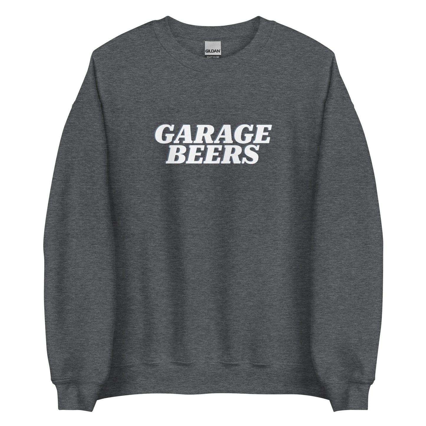 Dark Gray Garage Beers Sweatshirt from Nina's Funky Shop by ninanush - Do you love beer? Looking for a funny gift for a friend? Our Garage Beers Crew Neck Sweatshirt is soft, comfortable and just what you need. It's a unisex sweatshirt that comes in a variety of colors with "Garage Beers", expertly printed on the front. A funny foodie sweatshirt and stand out beer lover streetwear.