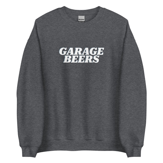 Dark Gray Garage Beers Sweatshirt from Nina's Funky Shop by ninanush - Do you love beer? Looking for a funny gift for a friend? Our Garage Beers Crew Neck Sweatshirt is soft, comfortable and just what you need. It's a unisex sweatshirt that comes in a variety of colors with "Garage Beers", expertly printed on the front. A funny foodie sweatshirt and stand out beer lover streetwear.