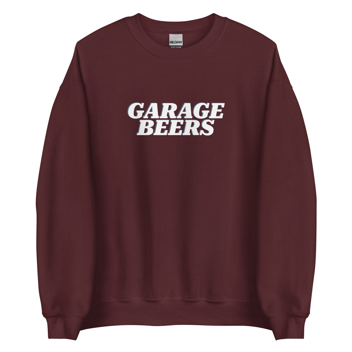 Maroon Garage Beers Sweatshirt from Nina's Funky Shop by ninanush - Do you love beer? Looking for a funny gift for a friend? Our Garage Beers Crew Neck Sweatshirt is soft, comfortable and just what you need. It's a unisex sweatshirt that comes in a variety of colors with "Garage Beers", expertly printed on the front. A funny foodie sweatshirt and stand out beer lover streetwear.
