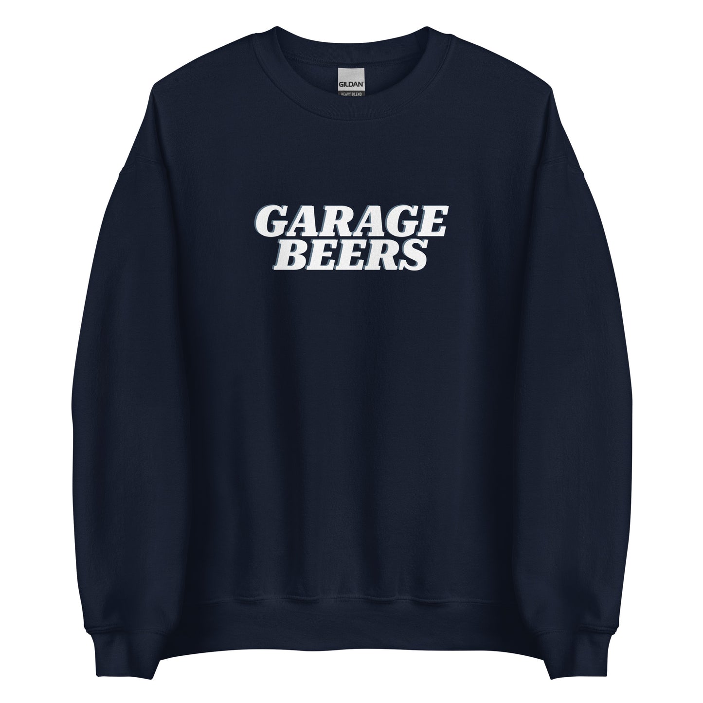 Navy Garage Beers Sweatshirt from Nina's Funky Shop by ninanush - Do you love beer? Looking for a funny gift for a friend? Our Garage Beers Crew Neck Sweatshirt is soft, comfortable and just what you need. It's a unisex sweatshirt that comes in a variety of colors with "Garage Beers", expertly printed on the front. A funny foodie sweatshirt and stand out beer lover streetwear.