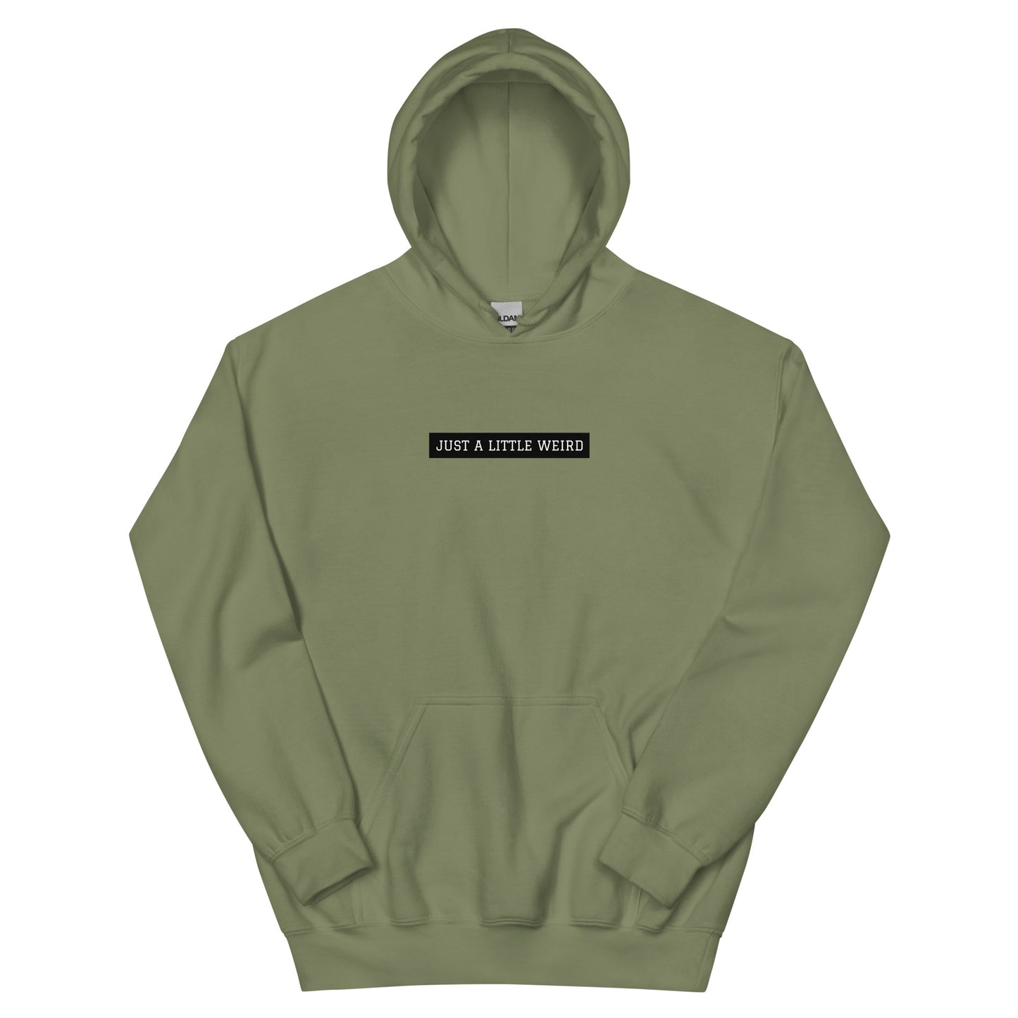 Green stay weird hoodie - This Just a Little Weird Hoodie is the perfect statement piece for any outfit. Made from a soft and comfortable fabric, it feature a unique pink flower design and message that stands out in all the right ways. It's funky, comes in different colors, and made just for you. Stay weird and wear what makes you smile.