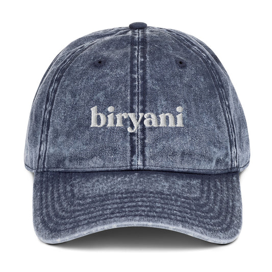 Blue Biryani Dad Hat from Nina's Funky Shop by ninanush - Do you love Biryani? Looking for a unique foodie gift? Look no further! This Biryani hat is just what you need. Celebrate this classic Indian dish with a fun foodie dad hat. It's a comfortable embroidered dad hat with a stylish washed out cotton material. Celebrate your favorite food and drinks in our funky foodie apparel.
