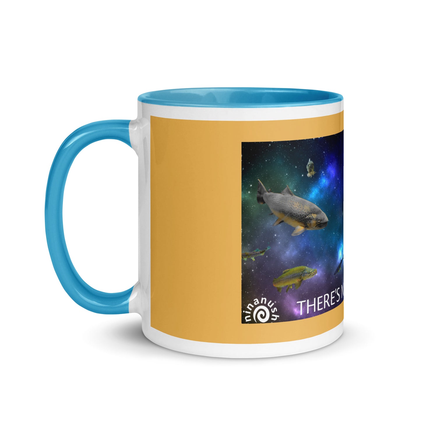 Add a little personality to your mug collection with this funky mug with an original design of trouterspace and the meaningful saying, "There's No Planet B". This unique ceramic mug comes in a variety of colors, the design is hand drawn by Nina and it's made just for you.