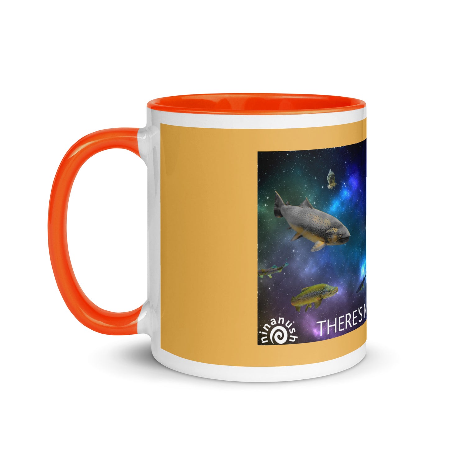 Add a little personality to your mug collection with this funky mug with an original design of trouterspace and the meaningful saying, "There's No Planet B". This unique ceramic mug comes in a variety of colors, the design is hand drawn by Nina and it's made just for you.